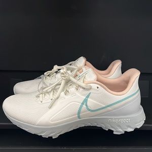 New Nike React Infinity Pro Golf Shoes men’s Sail Light Dew Crimson CT6620-108